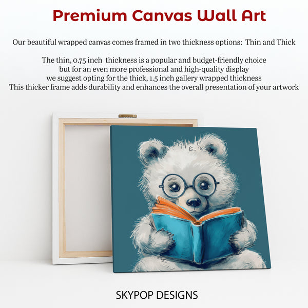 Bear Reading Book Art - View 6