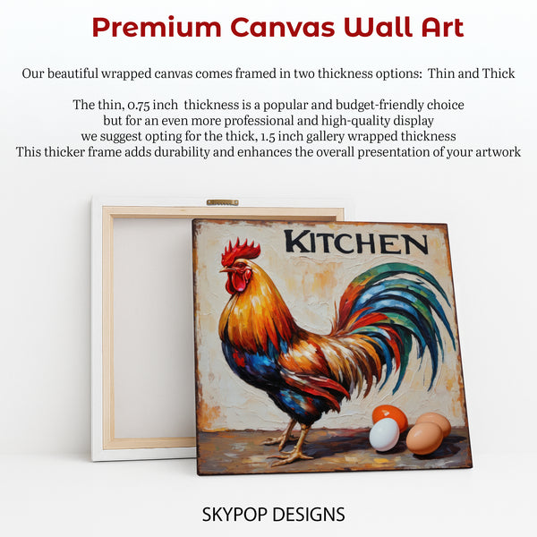 Rooster and Eggs Art - View 6