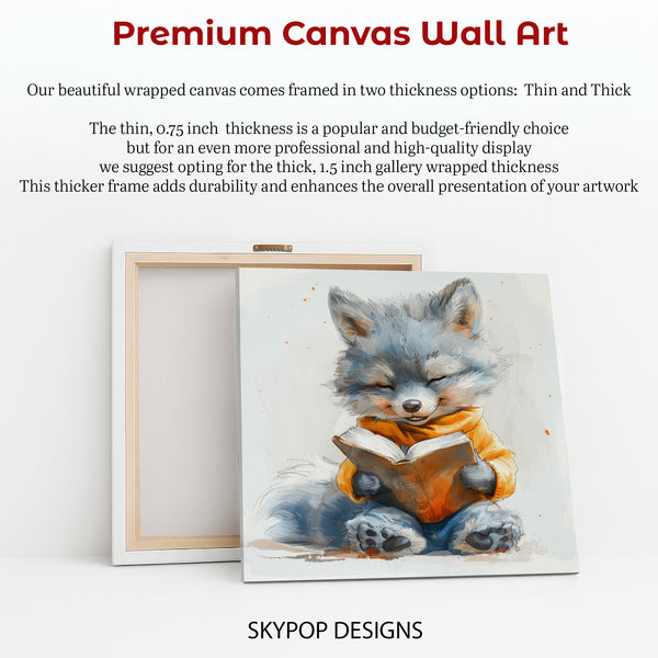 Fox Reading Art - View 6