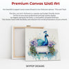 Peacock Bath Art - View 6