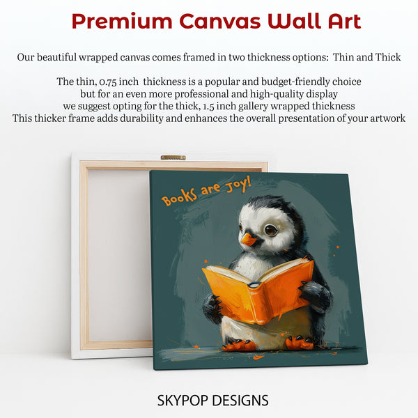 Penguin Reading Art - View 6