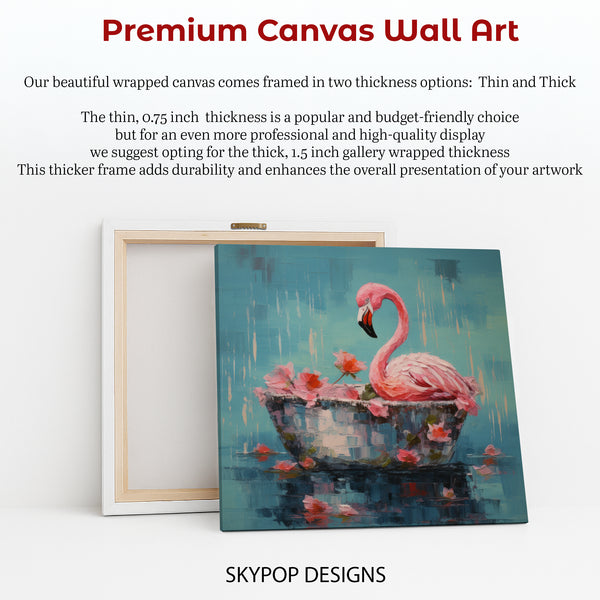 Flamingo Floral Art - View 6
