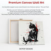 Black Cat Splatter Art - View 6