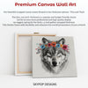 Wolf Floral Crown Art - View 6