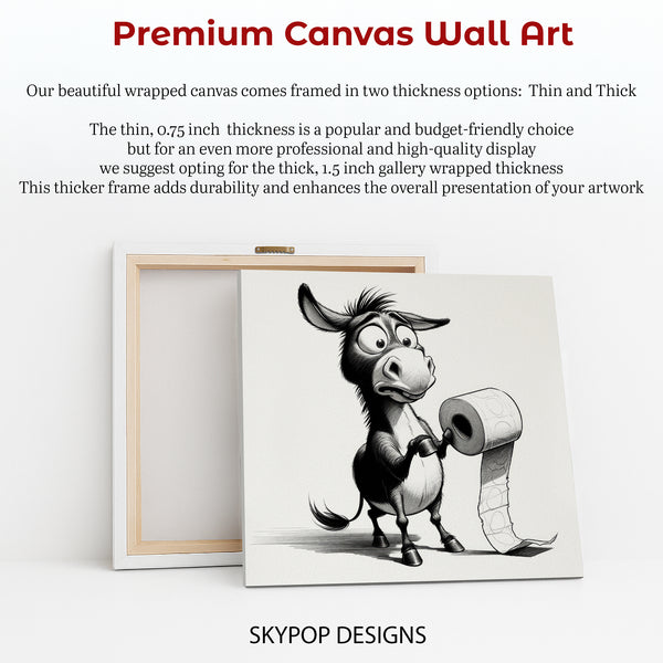 Donkey Toilet Paper Art - View 6