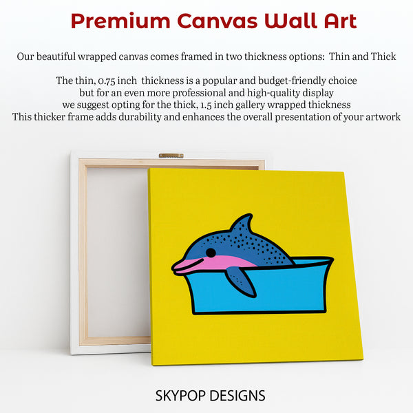 Dolphin Splash Fun Art - View 6