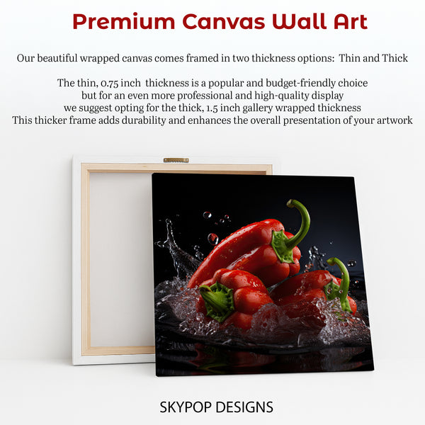 Red Pepper Splash Art - View 6