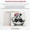Panda Christmas Bath Art - View 6