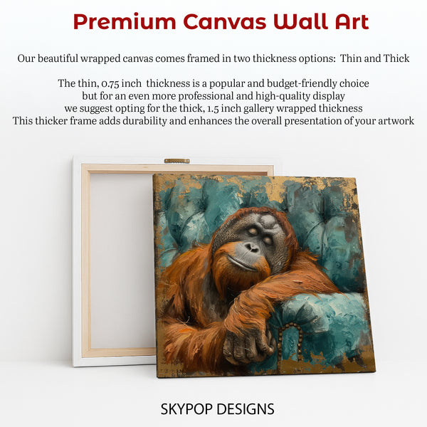 Orangutan Portrait Art - View 6