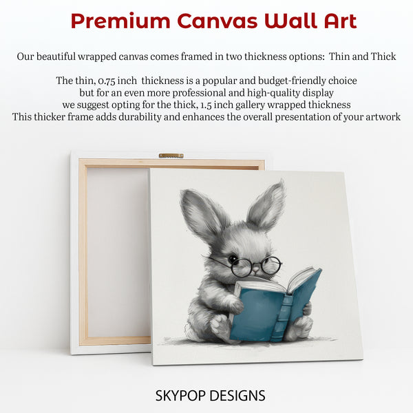 Bunny Reading Art - View 6