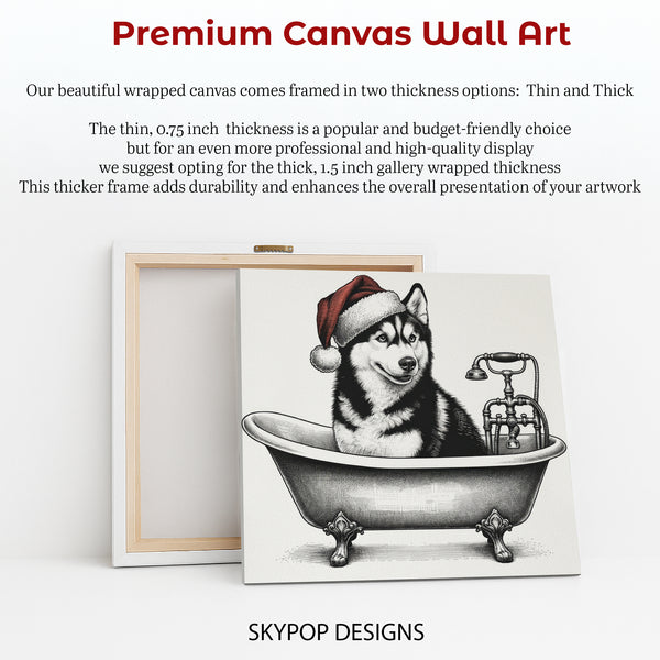 Siberian Husky Bath Art - View 6