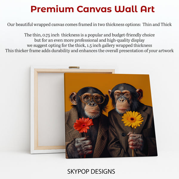 Chimpanzee Duo Art - View 6
