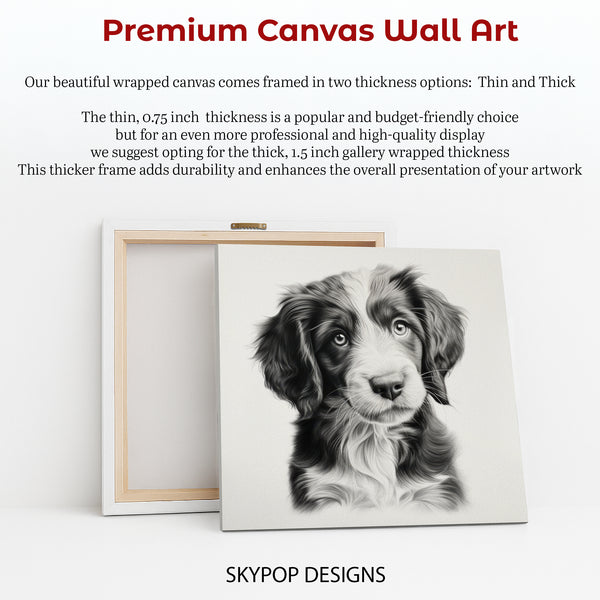 Border Collie Puppy Art - View 6