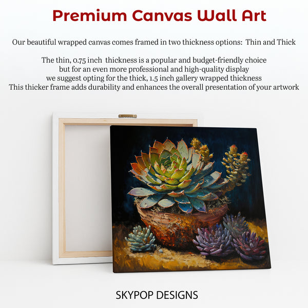 Succulent Garden Pot Art - View 6