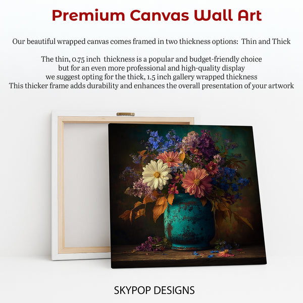 Vintage Vase Floral Art - View 6