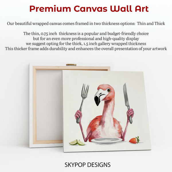 Flamingo Dinner Party Art - View 6