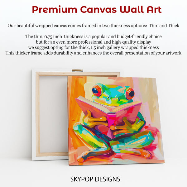 Frog Reading Art - View 6