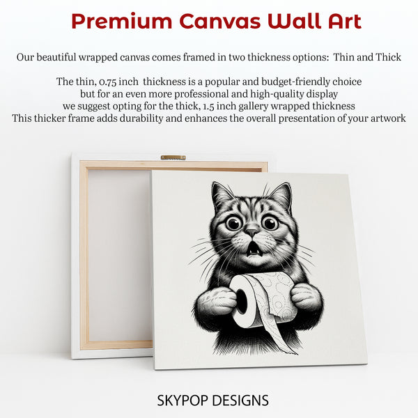 Cat Toilet Paper Art - View 6