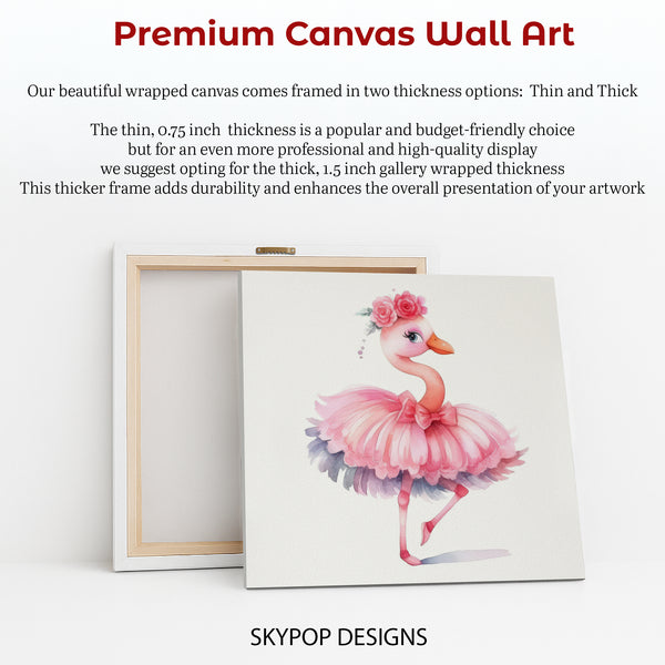 Ballerina Flamingo Art - View 6