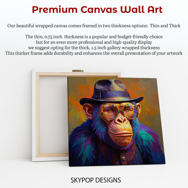 Chimpanzee Portrait Art - View 6