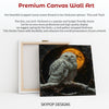 Snowy Owl Moonscape Art - View 6
