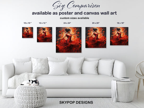 Passionate Dancer Red Art - View 7