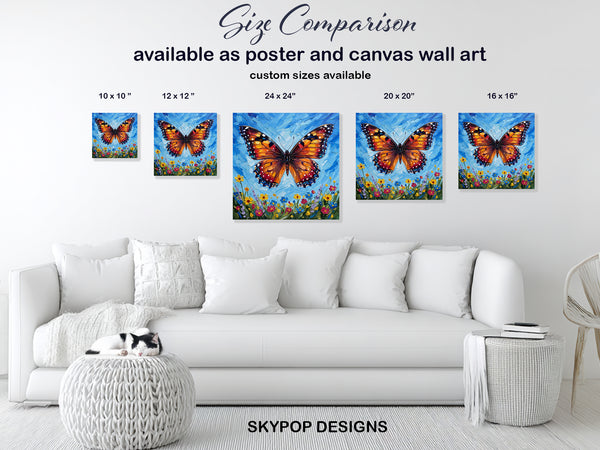Butterfly Meadow Art - View 7