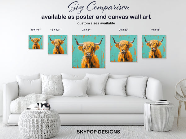 Highland Cow Art - View 7