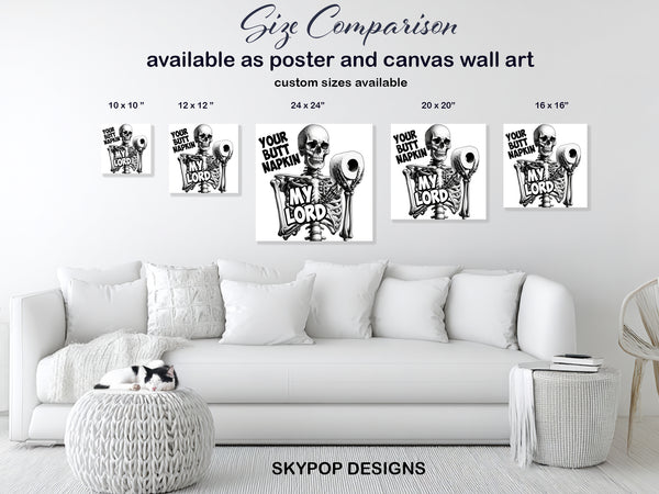 Skeleton Toilet Paper Lord Art - View 7