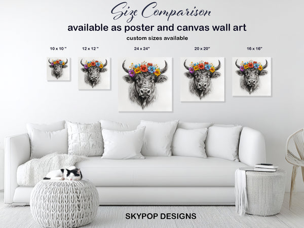 Highland Cow Art - View 7