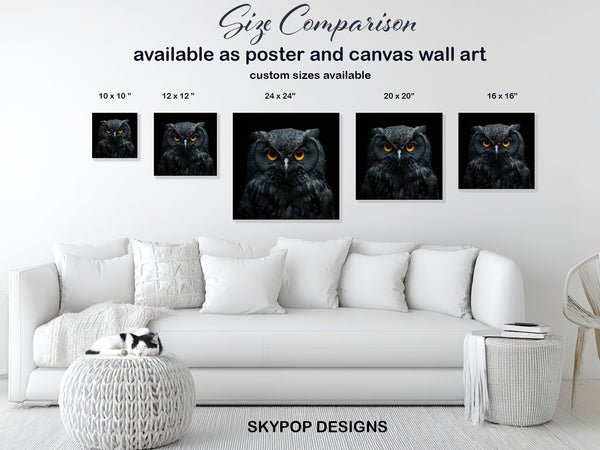 Owl Portrait Art - View 7