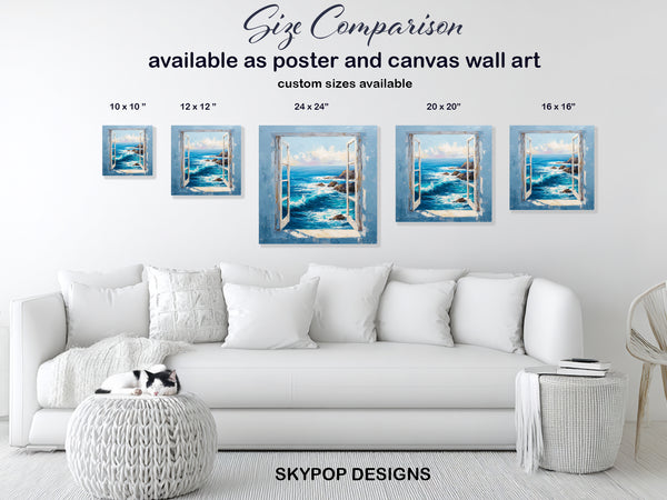 Ocean View Window Art - View 7