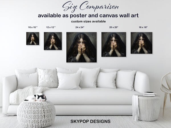 Veil Portrait Art - View 7