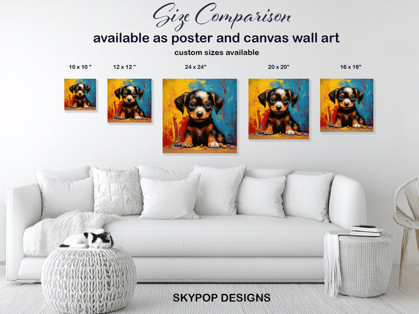 Dachshund Puppy Art - View 7