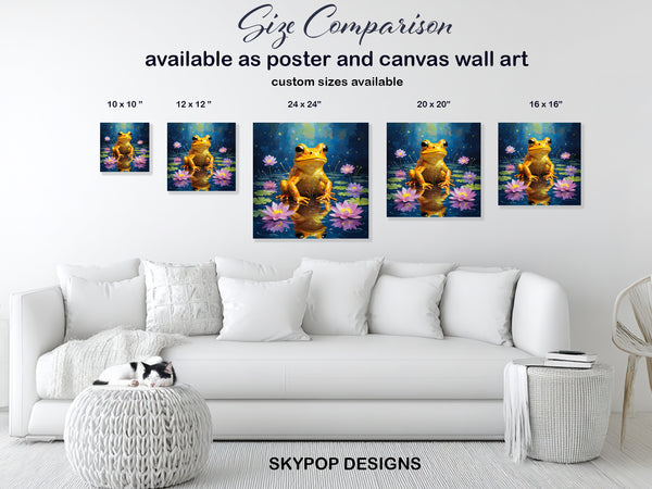 Golden Frog Pond Art - View 7