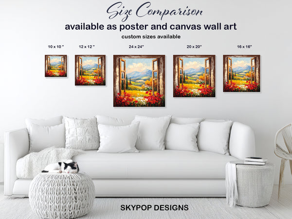 Tuscan Window View Art - View 7