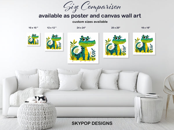 Friendly Crocodile Art - View 7