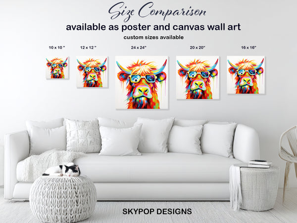 Highland Cow Art - View 7