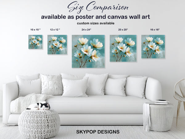 White Flowers Art - View 7