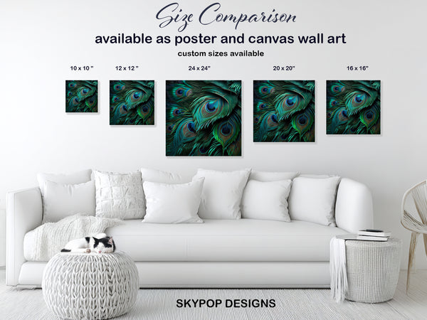 Peacock Feather Art - View 7