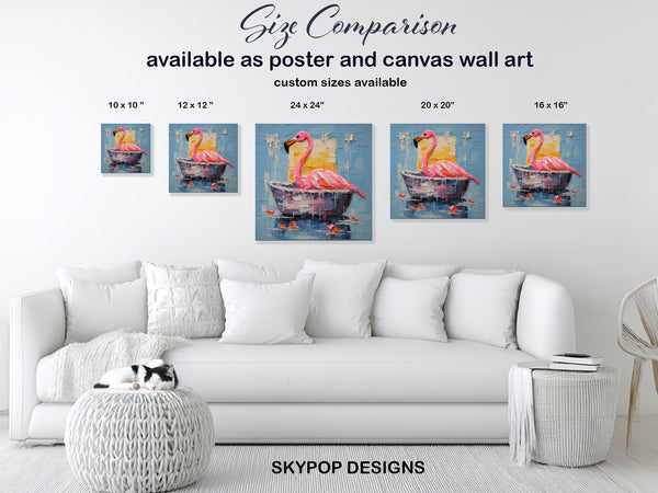 Flamingo Spa Day Art - View 7
