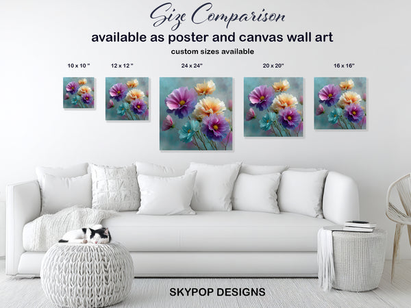 Vibrant Floral Burst Art - View 7