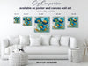 Blue Floral Breeze Art - View 7