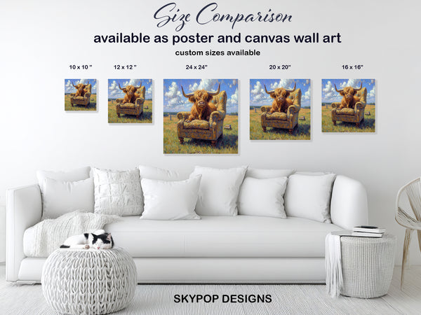 Highland Cow Art - View 7