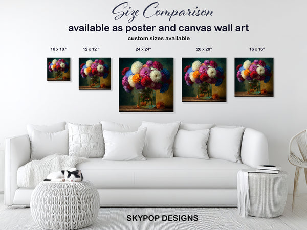 Aster Bouquet Art - View 7