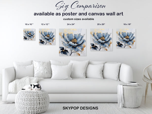 Golden Petal Bloom Art - View 7