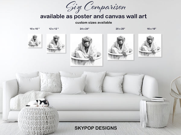 Chimpanzee Spa Art - View 7