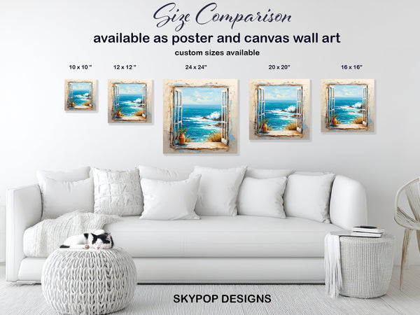 Coastal Window View Art - View 7