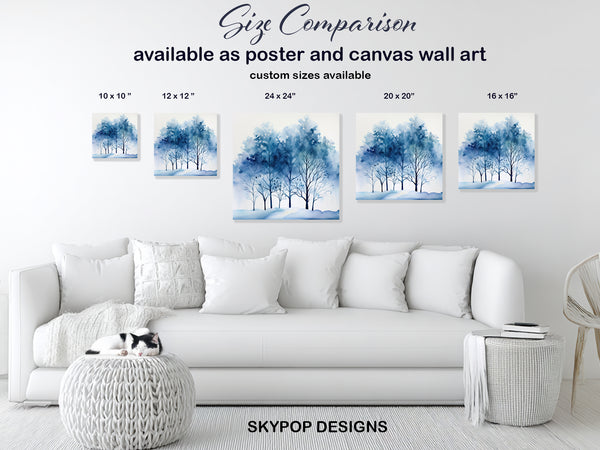 Watercolor Forest Art - View 7
