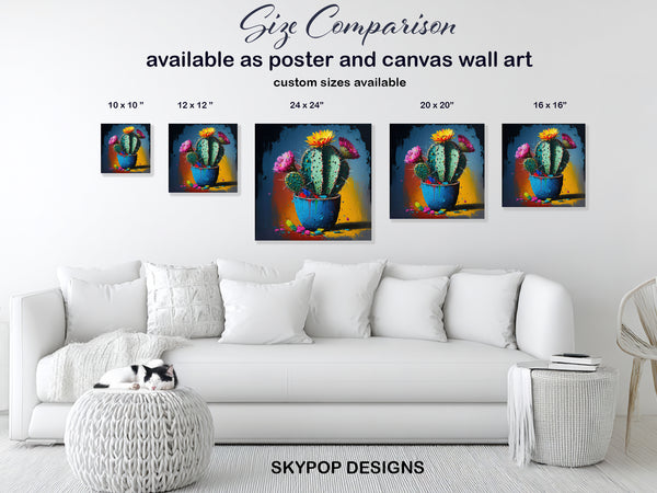 Cactus Bloom Art - View 7